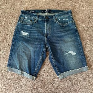 Hollister Mens Skinny Denim Shorts